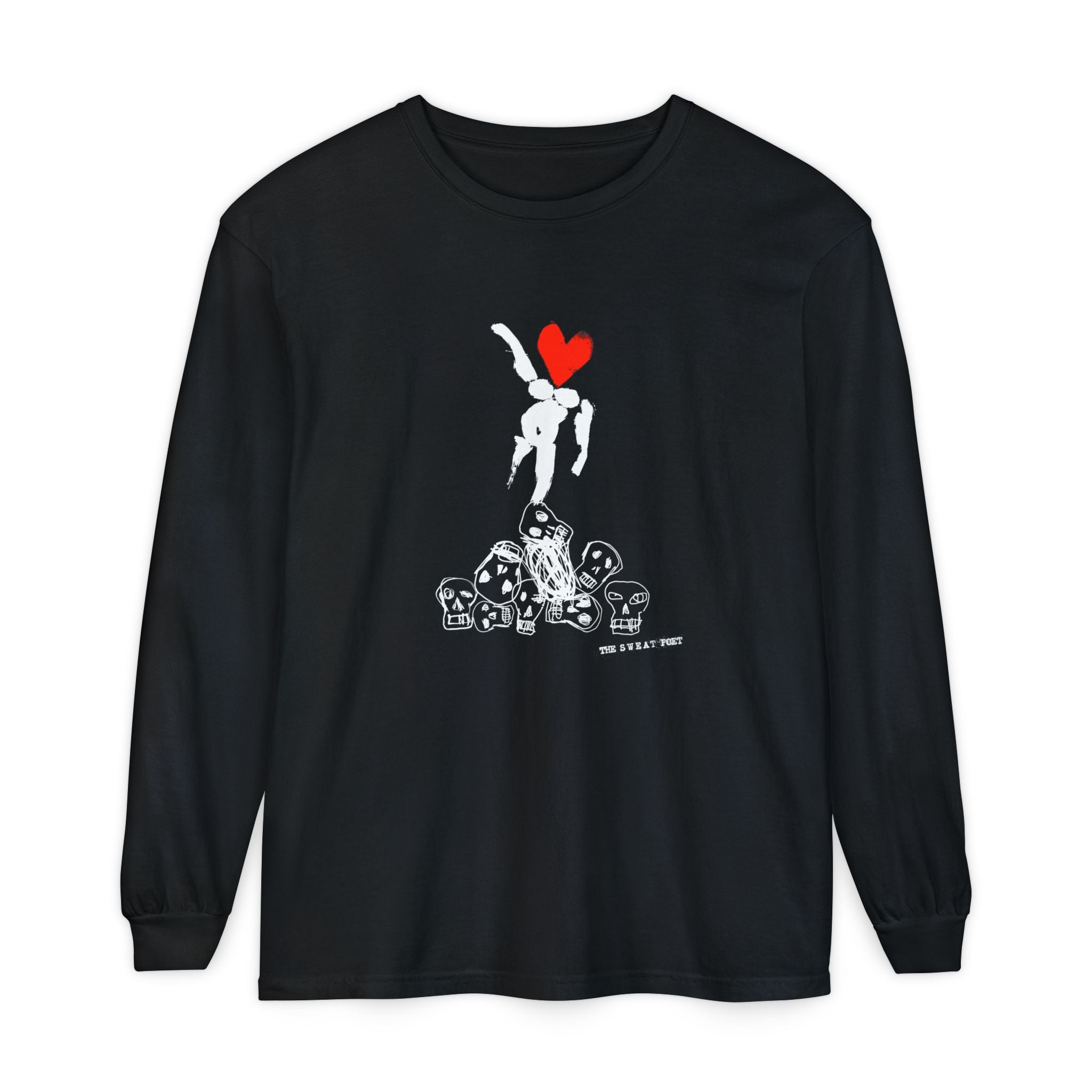 THE SWEAT POET (HEART) Long Sleeve Tee