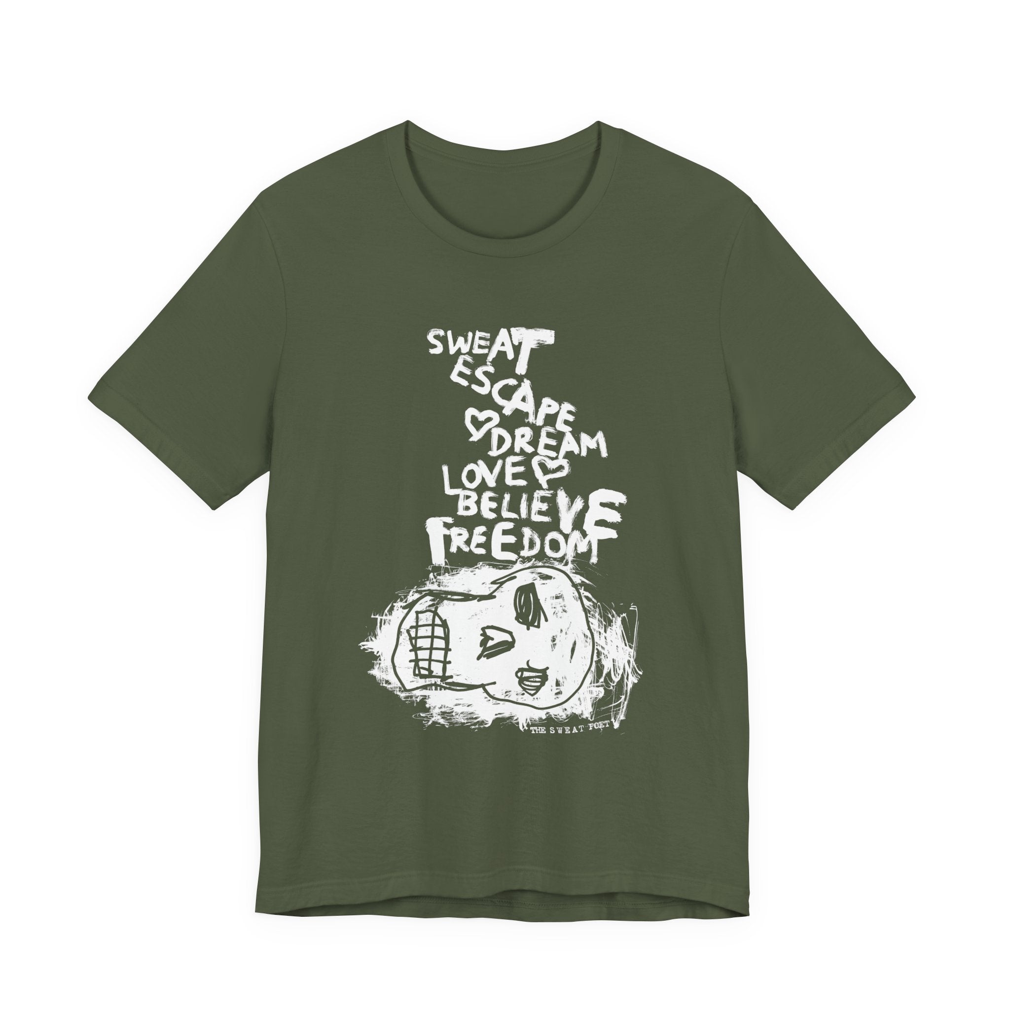 SWEAT ESCAPE T-Shirt | Wearable Art for Fighters & Creators