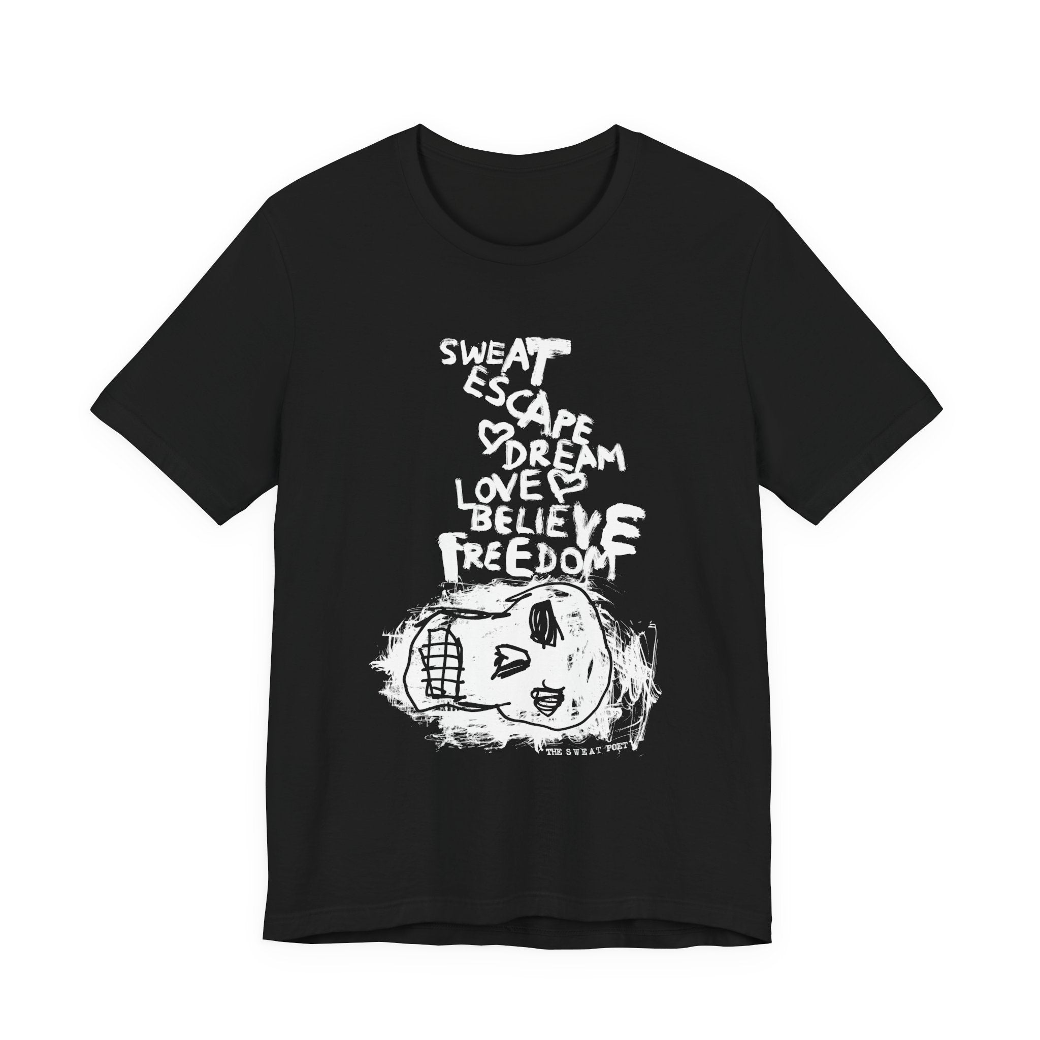 SWEAT ESCAPE T-Shirt | Wearable Art for Fighters & Creators