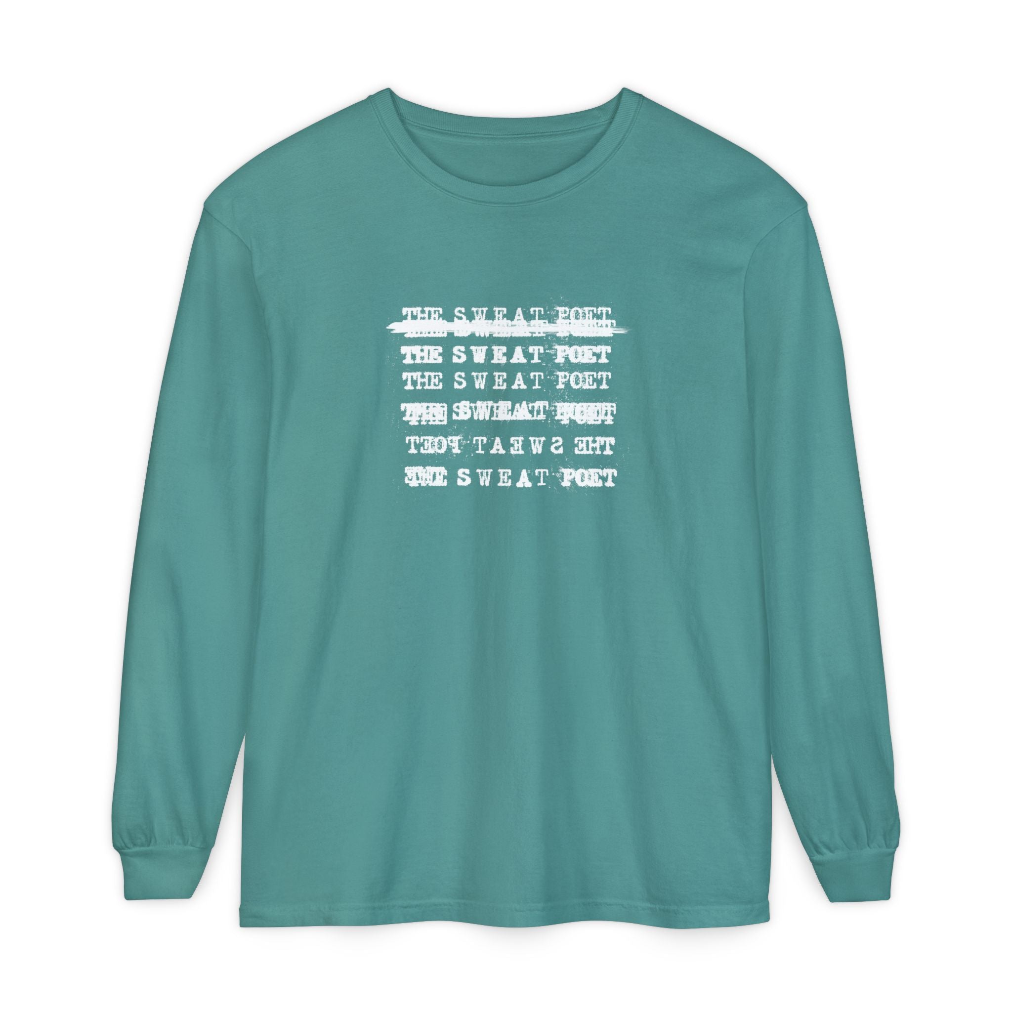 THE SWEAT POET TYPEWRITER LOGO Long Sleeve Tee