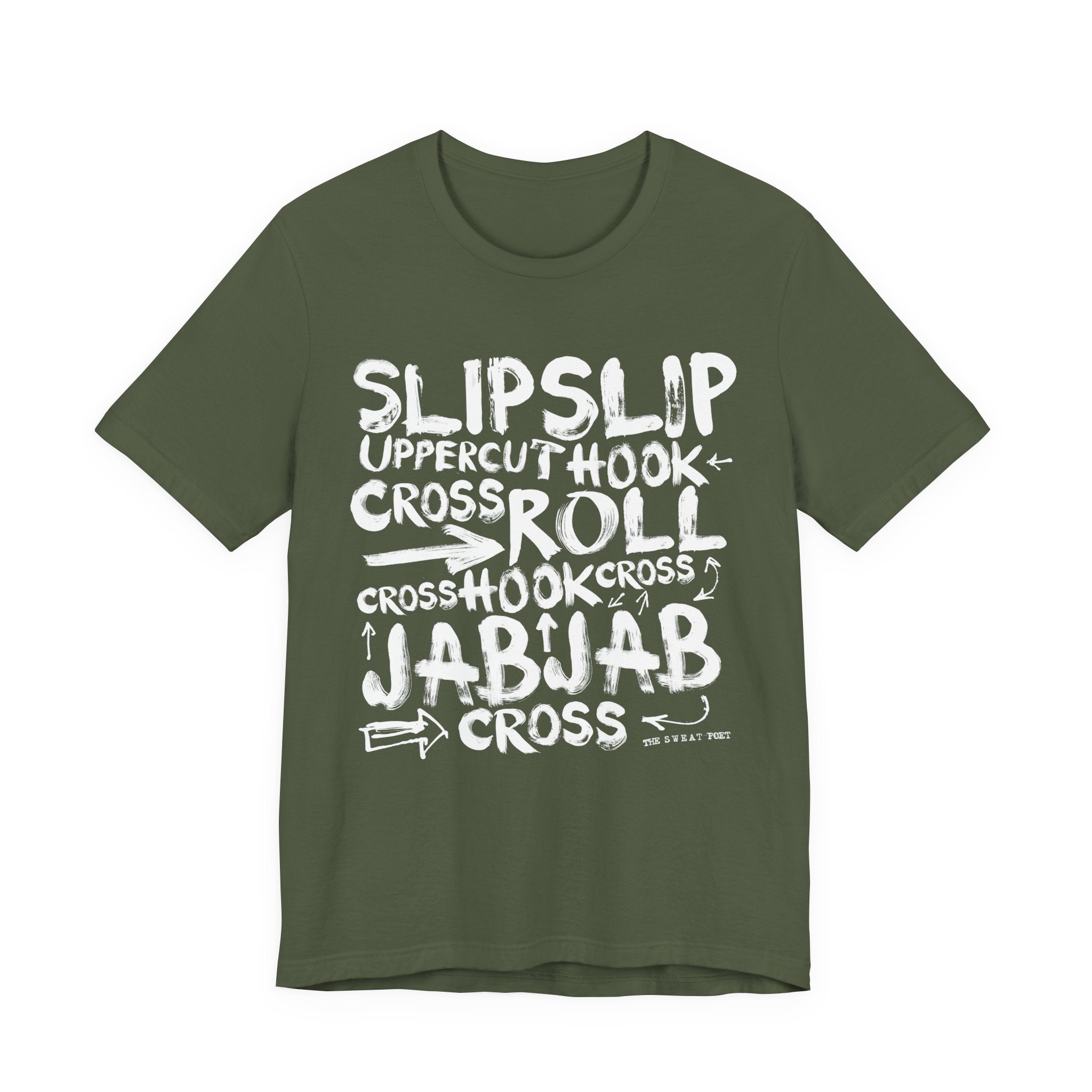 SLIPSLIPUPPERCUTHOOK T-Shirt | Wearable Art for Fighters & Creators