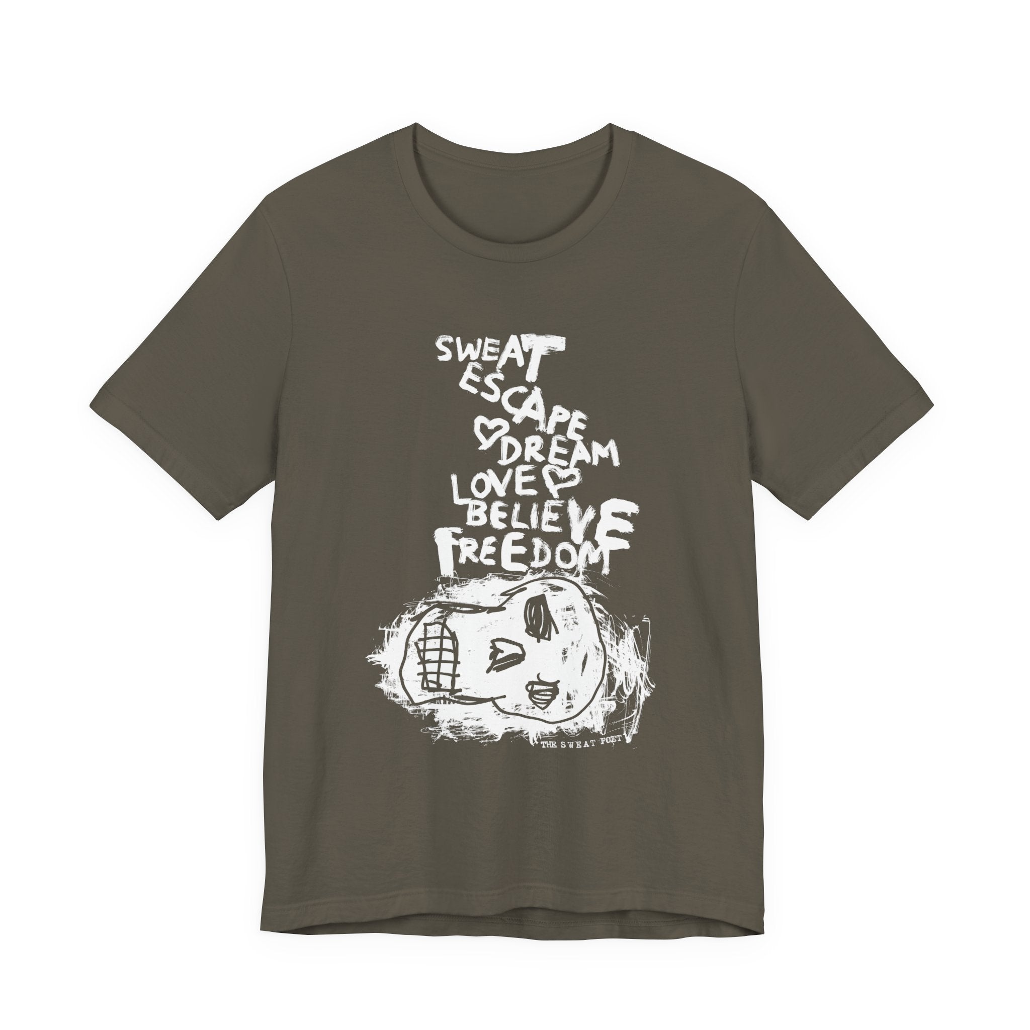 SWEAT ESCAPE T-Shirt | Wearable Art for Fighters & Creators