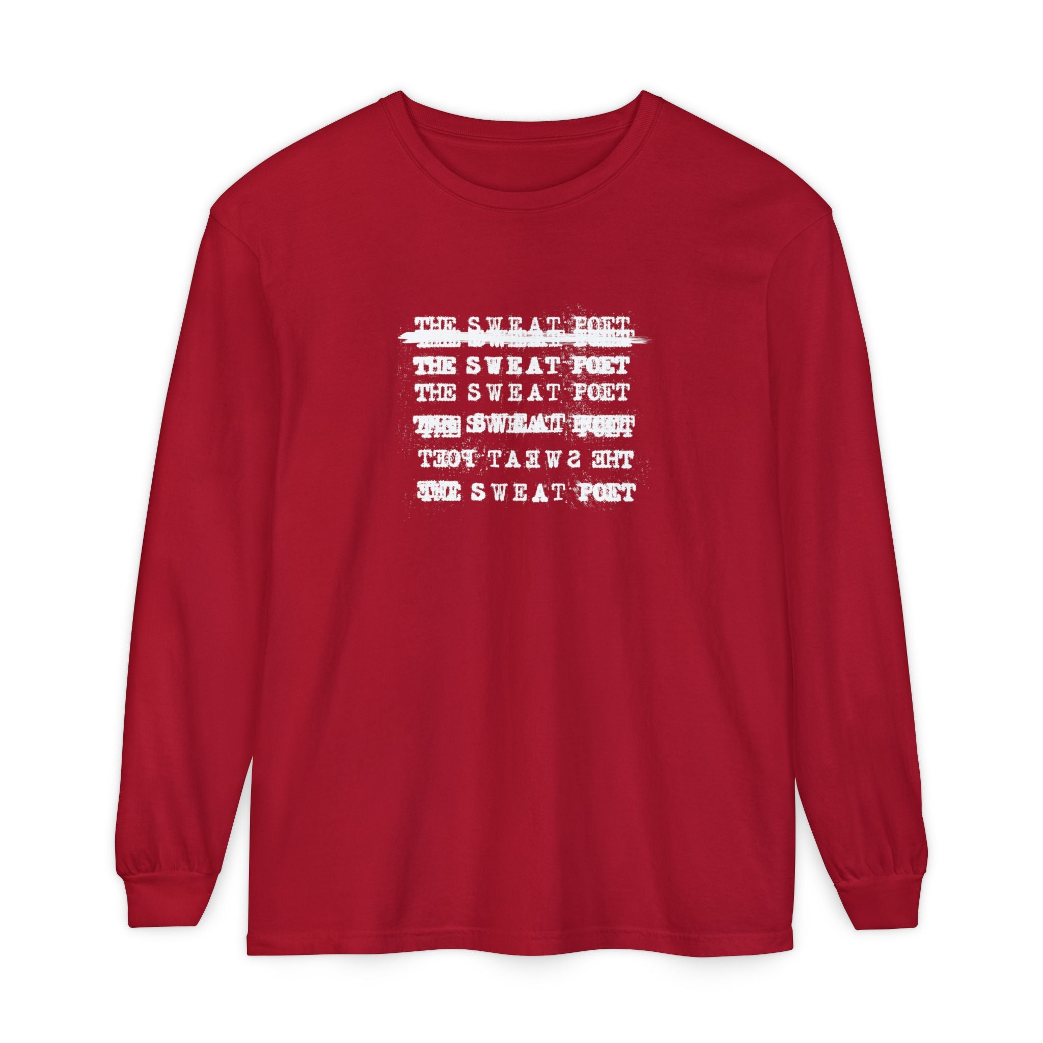 THE SWEAT POET TYPEWRITER LOGO Long Sleeve Tee