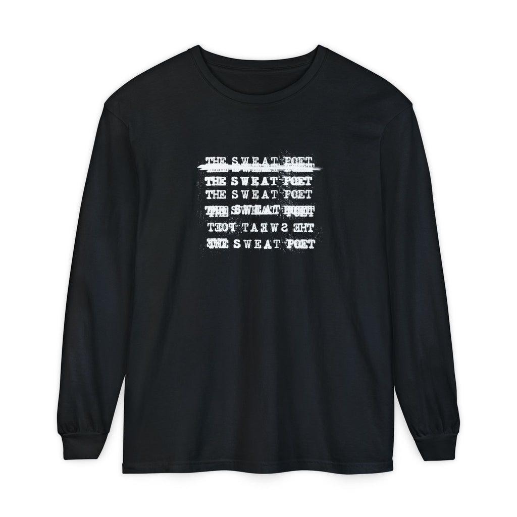 THE SWEAT POET TYPEWRITER LOGO Long Sleeve Tee