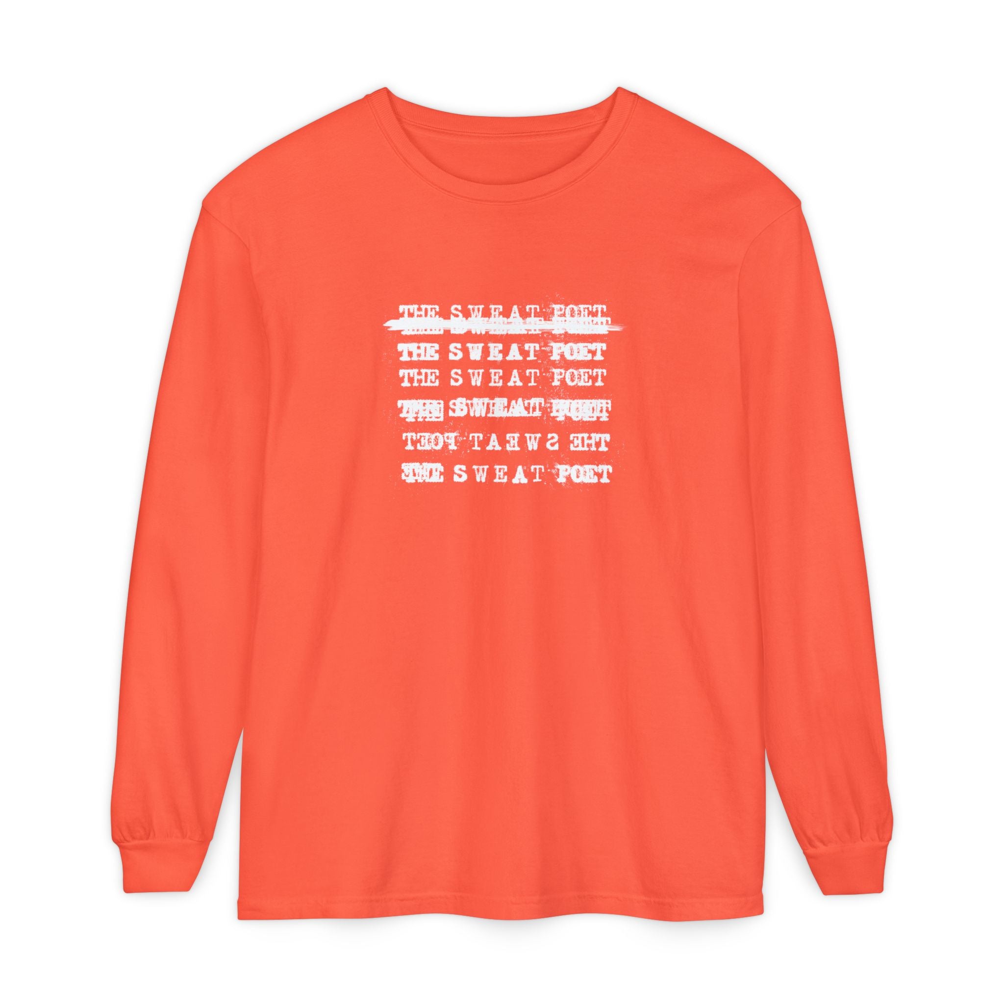 THE SWEAT POET TYPEWRITER LOGO Long Sleeve Tee