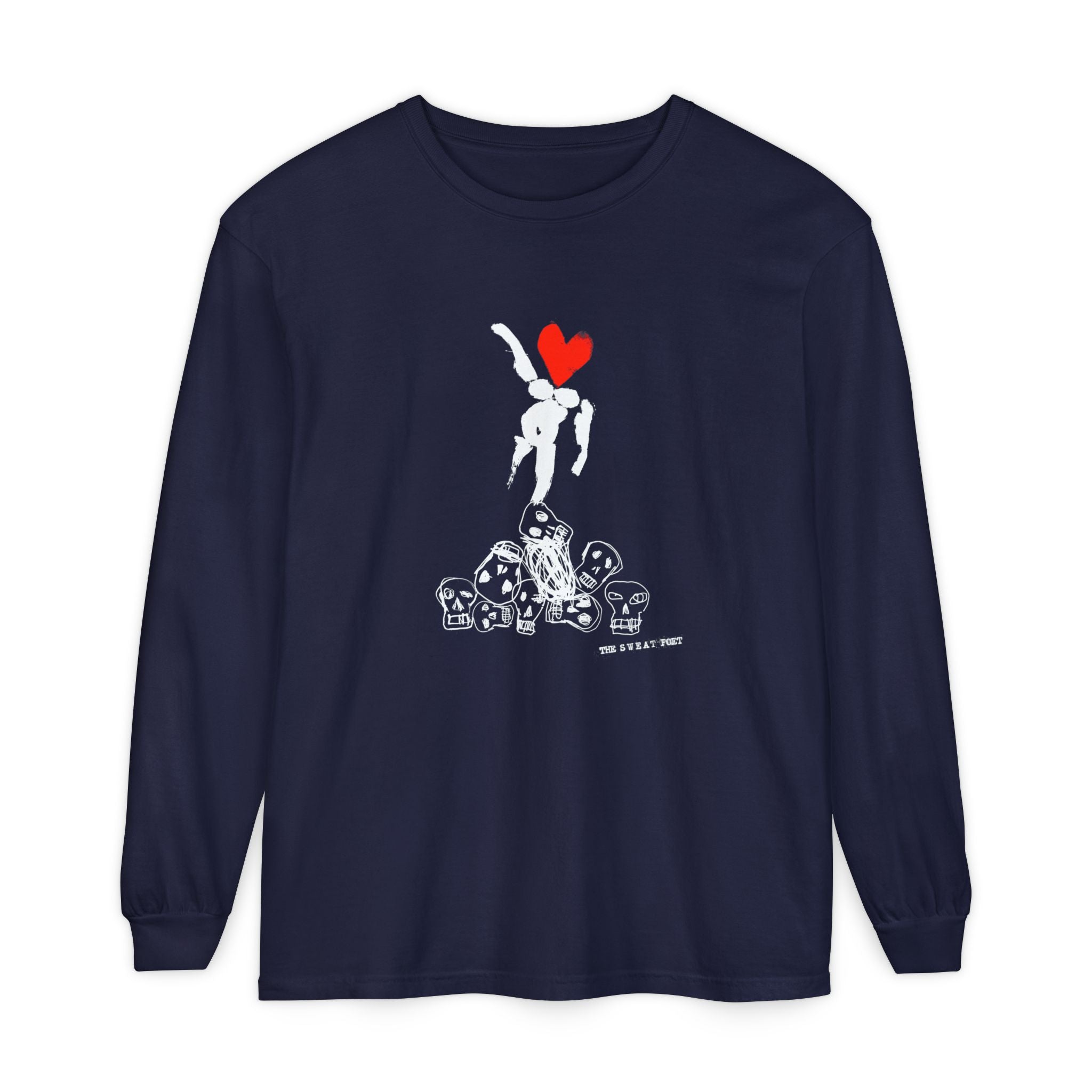 THE SWEAT POET (HEART) Long Sleeve Tee