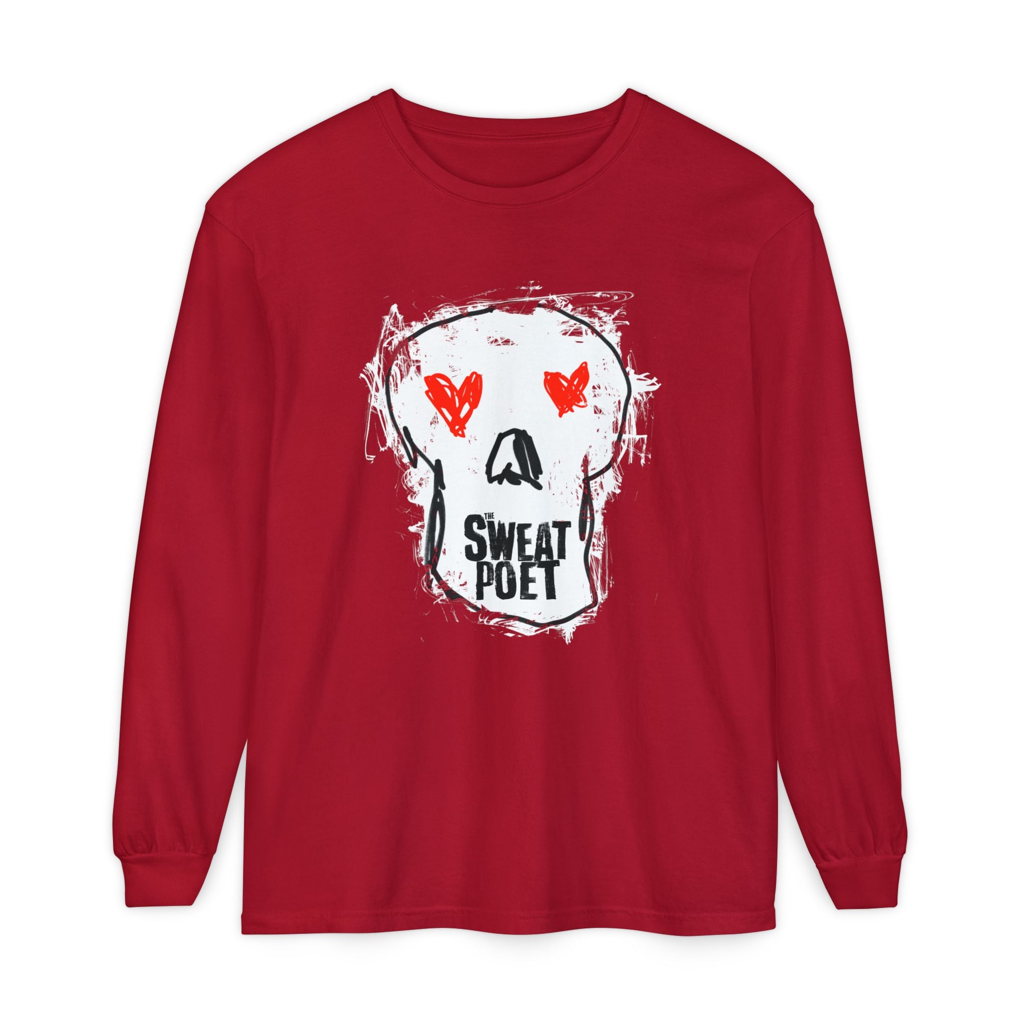 THE SWEAT POET (SKULL) Long Sleeve Tee
