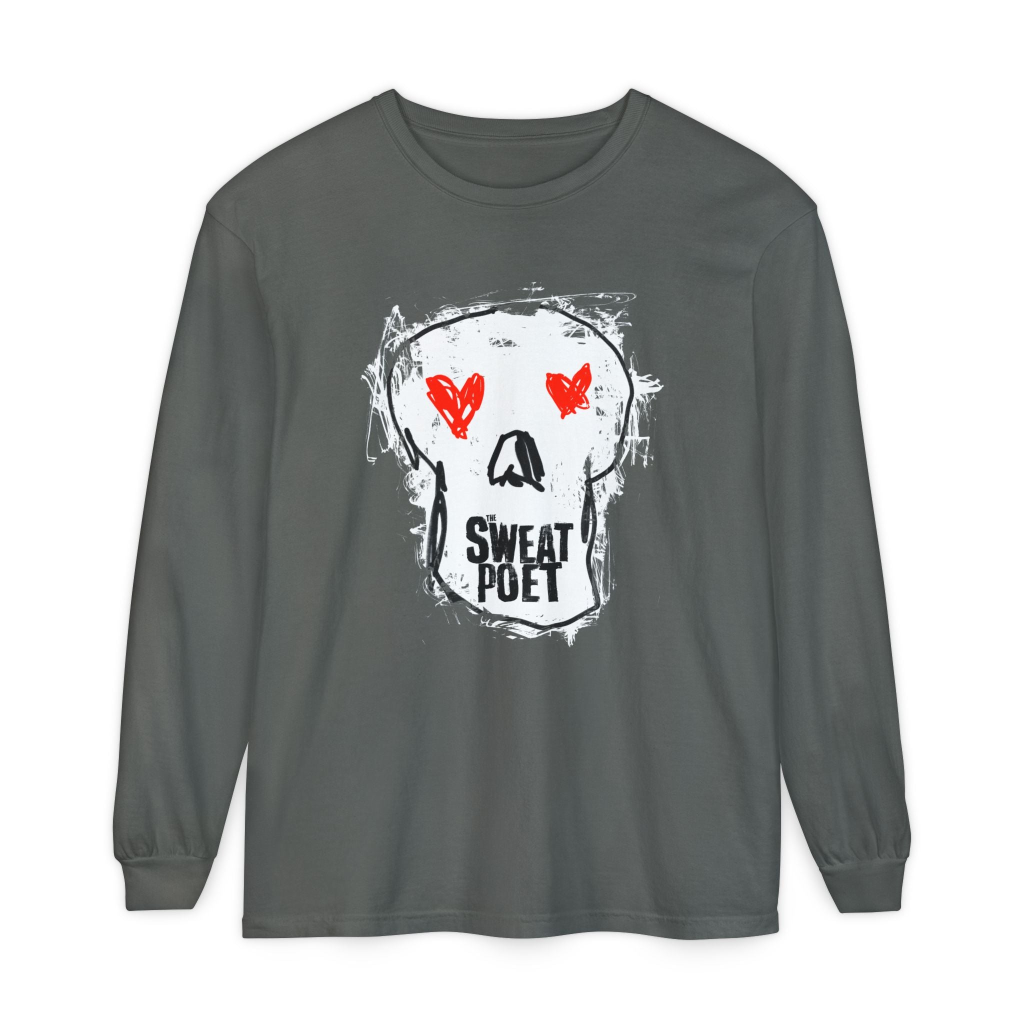 THE SWEAT POET (SKULL) Long Sleeve Tee
