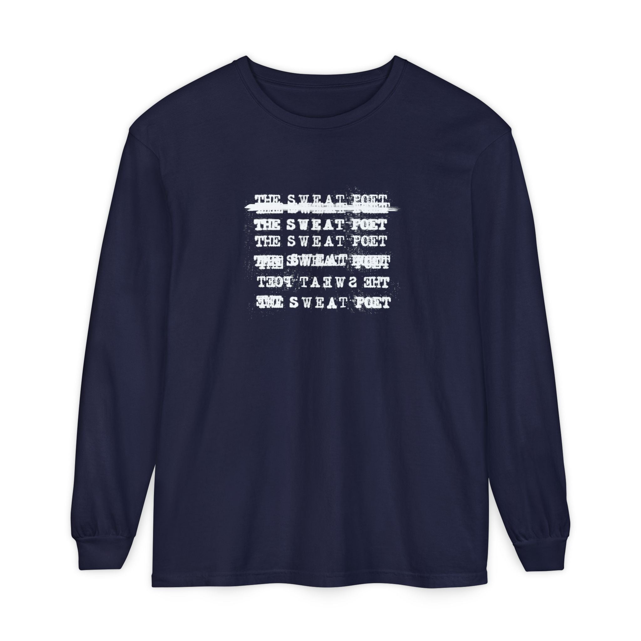 THE SWEAT POET TYPEWRITER LOGO Long Sleeve Tee