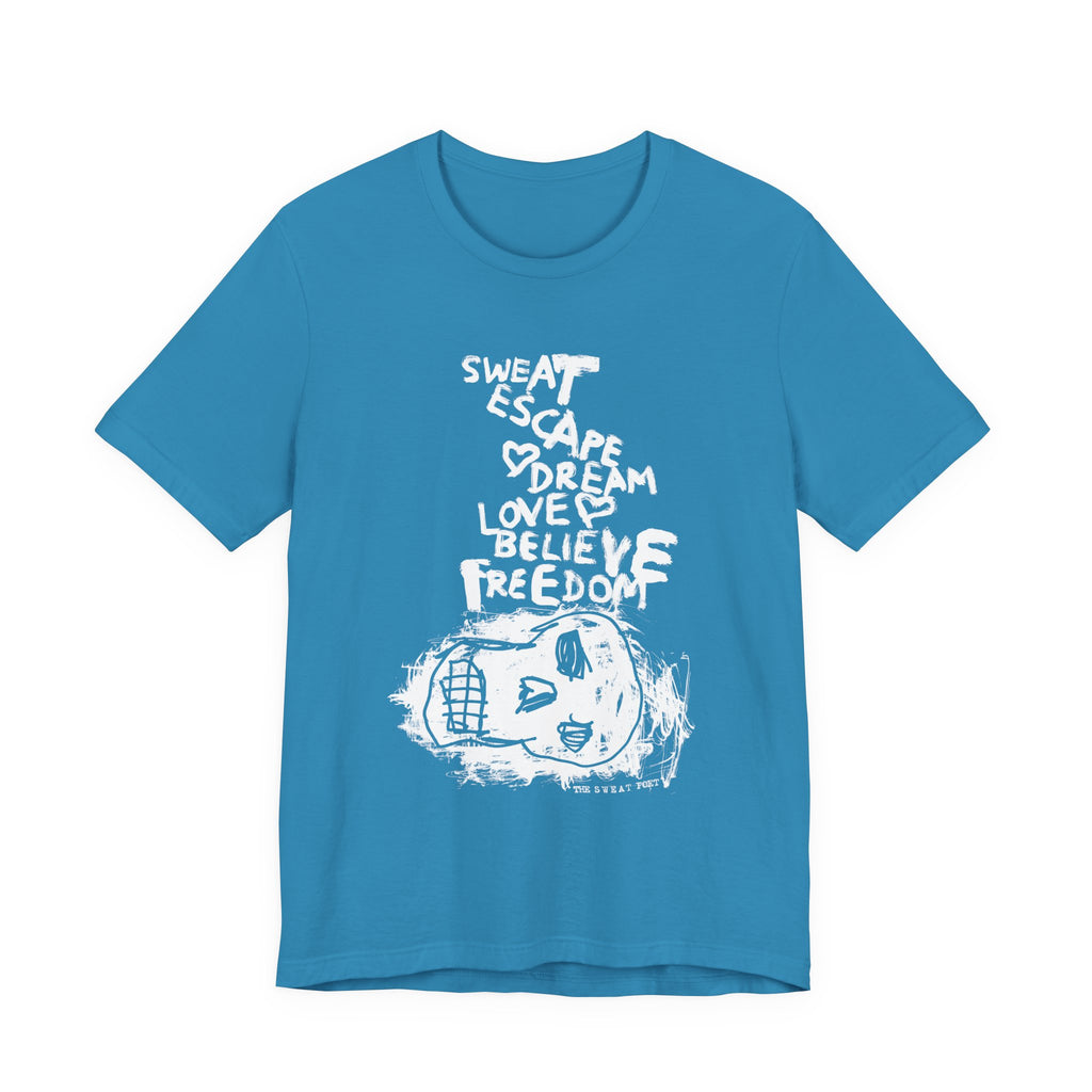 SWEAT ESCAPE T-Shirt | Wearable Art for Fighters & Creators