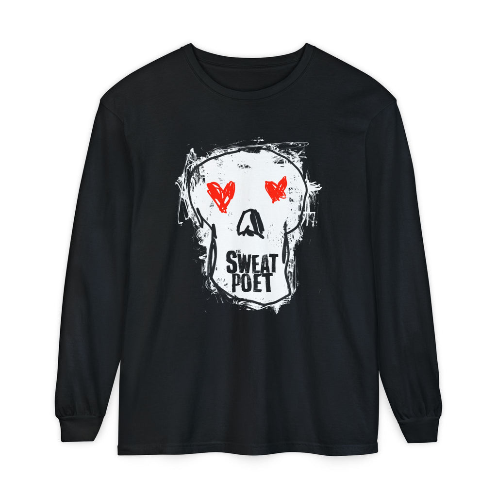 THE SWEAT POET (SKULL) Long Sleeve Tee