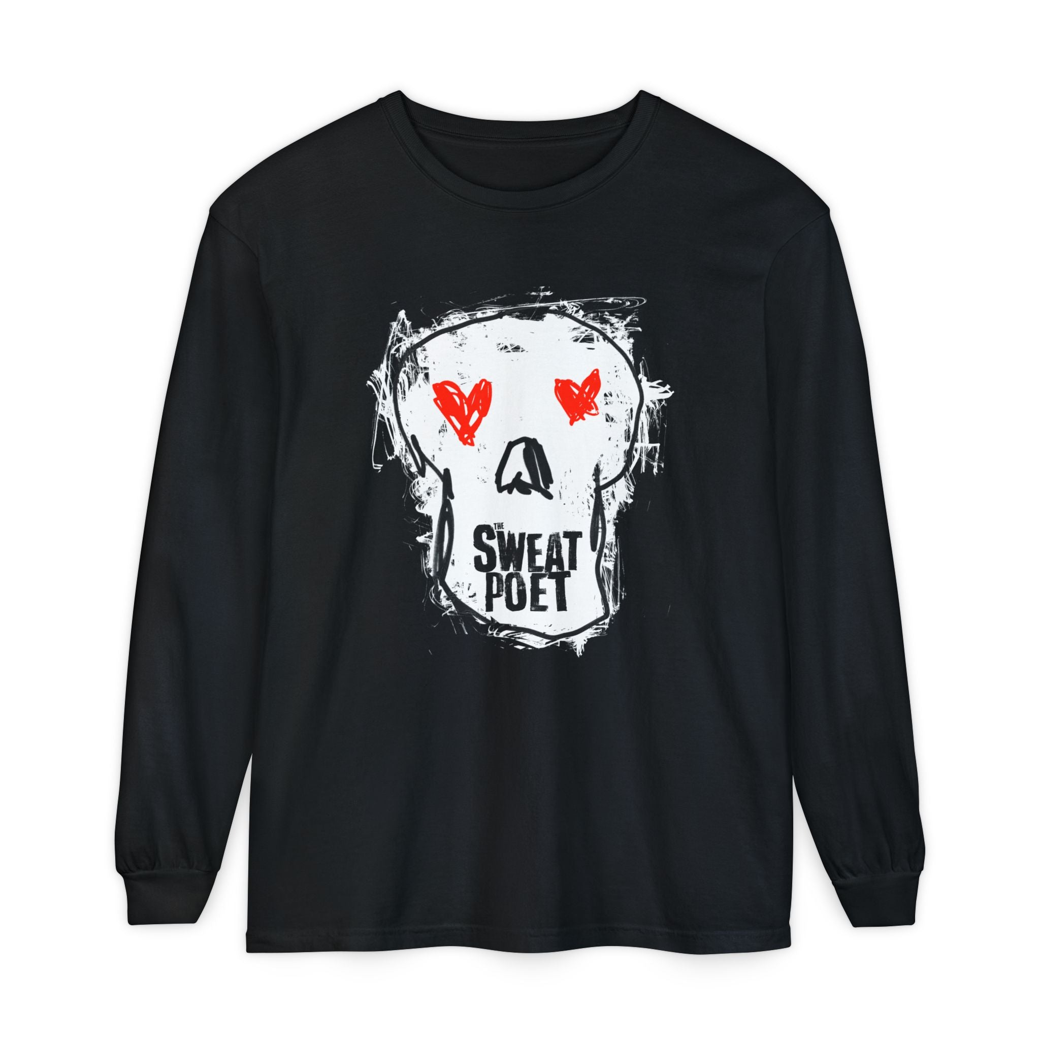 THE SWEAT POET (SKULL) Long Sleeve Tee